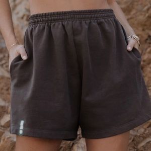 daily drills teddy sweatshorts